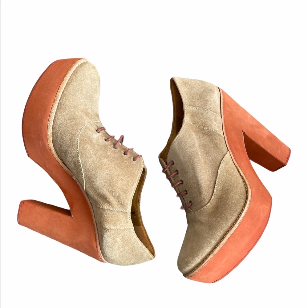 Ralph Lauren Polo Suede Dessa Platform Booties